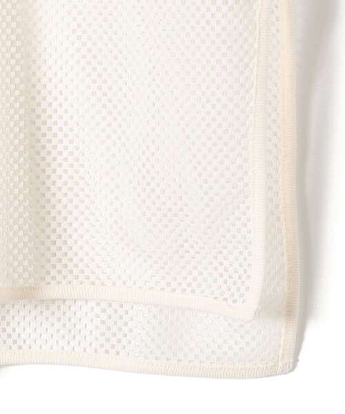SHIPS(シップス)の「メッシュリブスリーブカットソー(Tシャツ/カットソー・レディース・オフホワイト/ブラック・ONE SIZE)」の7枚目の写真