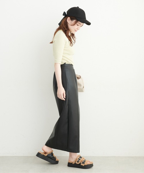 FREE'S MART（フリーズマート）の「◆リボンキャップ（キャップ・レディース・ブラック/ベージュ・ﾌﾘ-）」の4枚目の写真