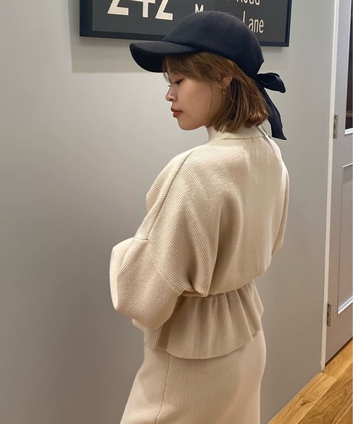 FREE'S MART（フリーズマート）の「◆リボンキャップ（キャップ・レディース・ブラック/ベージュ・ﾌﾘ-）」の12枚目の写真