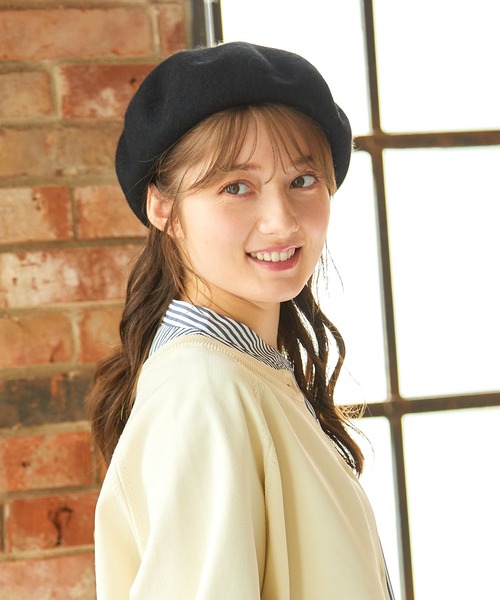 Honeys（ハニーズ）の「ベレー帽（ハンチング/ベレー帽・レディース・グリーン/ブラック/ベージュ・FREE）」の19枚目の写真