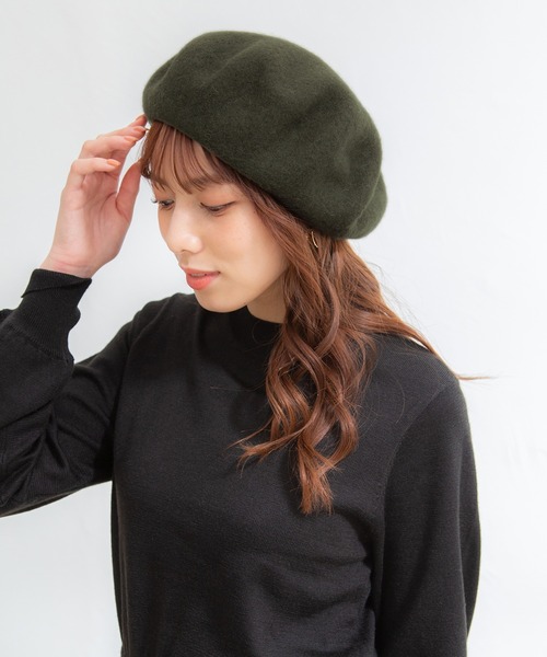 Honeys（ハニーズ）の「ベレー帽（ハンチング/ベレー帽・レディース・グリーン/ブラック/ベージュ・FREE）」の14枚目の写真