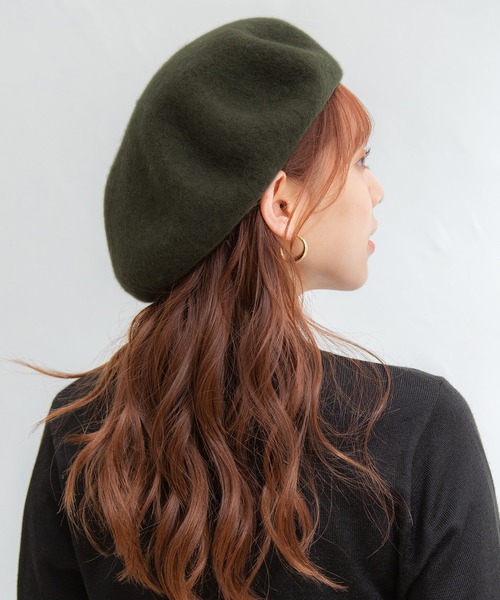 Honeys（ハニーズ）の「ベレー帽（ハンチング/ベレー帽・レディース・グリーン/ブラック/ベージュ・FREE）」の20枚目の写真