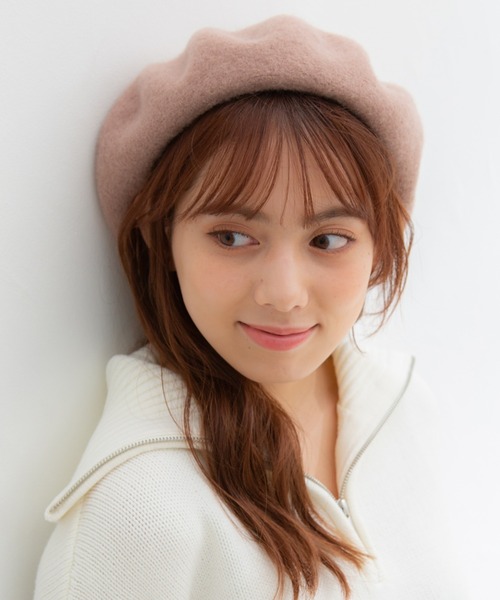 Honeys（ハニーズ）の「ベレー帽（ハンチング/ベレー帽・レディース・グリーン/ブラック/ベージュ・FREE）」の17枚目の写真