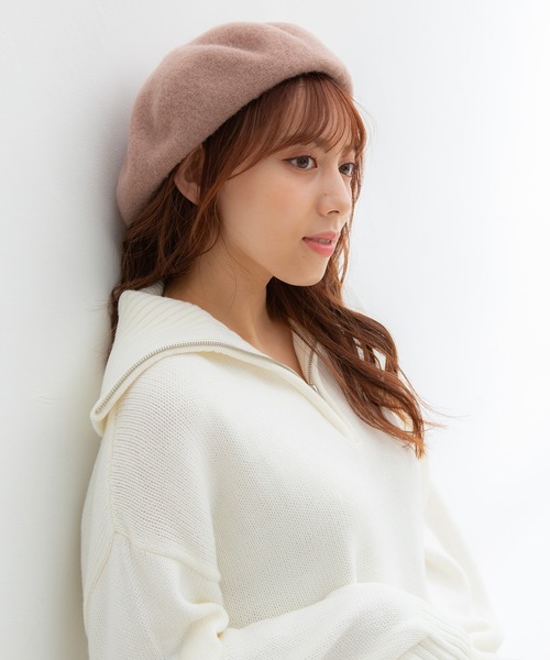 Honeys（ハニーズ）の「ベレー帽（ハンチング/ベレー帽・レディース・グリーン/ブラック/ベージュ・FREE）」の12枚目の写真