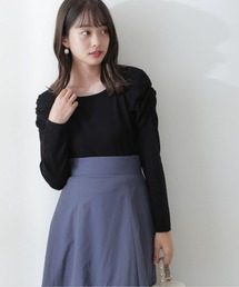 PROPORTION BODY DRESSING | 【美人百花11月号タイアップ 休井美郷さん着用商品】シャーリングボリュームニット / 1212270012(ニット/セーター)