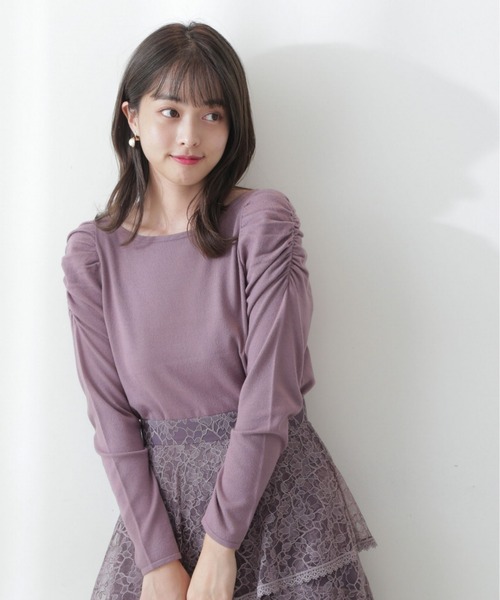 PROPORTION BODY DRESSING（プロポーションボディドレッシング）の「シャーリングボリュームニット / 1212270012（ニット/セーター・レディース・ブラック/ホワイト系その他/ブラウン系その他・SMALL/MEDIUM）」の14枚目の写真