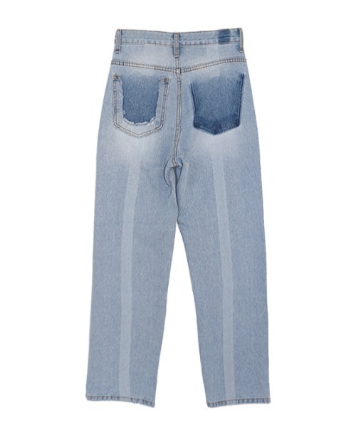 AMAIL（アマイル）の「Point pocket denim（デニムパンツ・レディース・ライトブルー・S/M）」の12枚目の写真