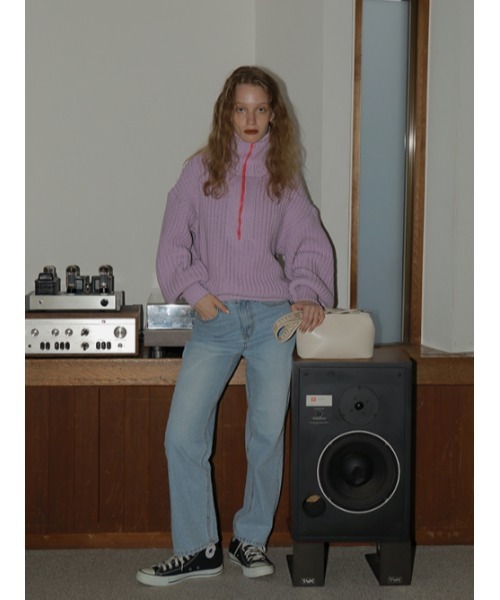 AMAIL（アマイル）の「Point pocket denim（デニムパンツ・レディース・ライトブルー・S/M）」の13枚目の写真