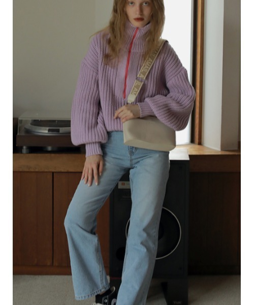 AMAIL（アマイル）の「Point pocket denim（デニムパンツ・レディース・ライトブルー・S/M）」の6枚目の写真