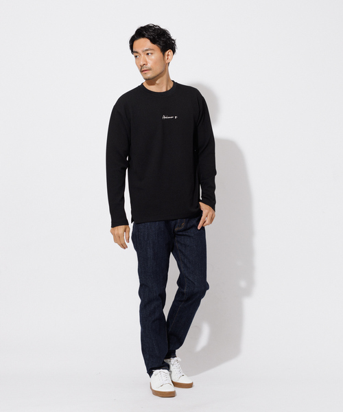 ABAHOUSE GRAY(アバハウスグレイ)の「フクレ ジャガード 刺繍 ロング Tシャツ(Tシャツ/カットソー・メンズ・ホワイト/ブラック/グレイッシュブルー/グレイッシュベージュ・46/48)」の16枚目の写真