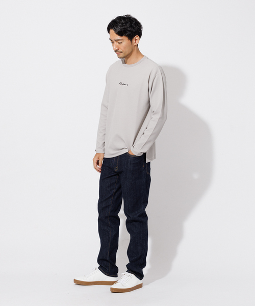 ABAHOUSE GRAY(アバハウスグレイ)の「フクレ ジャガード 刺繍 ロング Tシャツ(Tシャツ/カットソー・メンズ・ホワイト/ブラック/グレイッシュブルー/グレイッシュベージュ・46/48)」の20枚目の写真