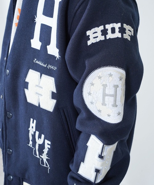 値下げ中　HUF Green 20 YEAR CLASSIC H スタジャン 値下げ中HUF Green 20 YEAR CLASSIC H スタジャン