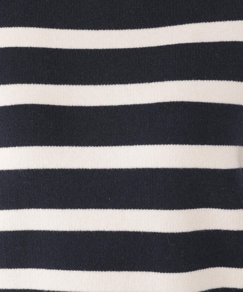 studio CLIP（スタディオクリップ）の「【お手入れラクラクニット】12ゲージソフィニーボーダープルオーバー（ニット/セーター・レディース・ブラック/ネイビー/オレンジ/グリーン/オフホワイト/モカ・FREE）」の19枚目の写真