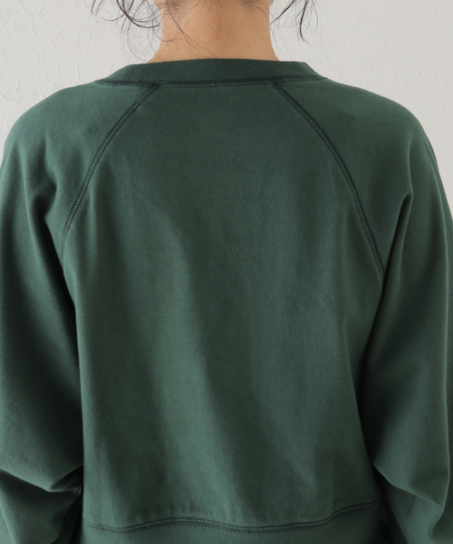 U by SPICK&SPAN（ユーバイスピックアンドスパン）の「【ALORE/アローレ】 20/ソウテンジク クロップドラグランT（Tシャツ/カットソー・レディース・グリーン/ホワイト/ベージュ系その他/ピンク・FREE）」の21枚目の写真