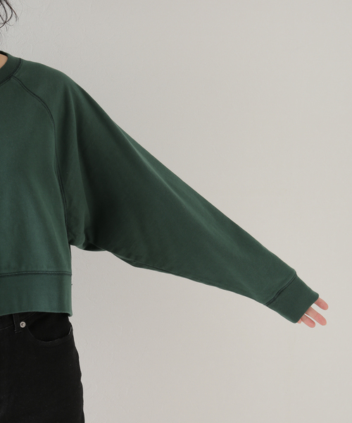 U by SPICK&SPAN（ユーバイスピックアンドスパン）の「【ALORE/アローレ】 20/ソウテンジク クロップドラグランT（Tシャツ/カットソー・レディース・グリーン/ホワイト/ベージュ系その他/ピンク・FREE）」の22枚目の写真