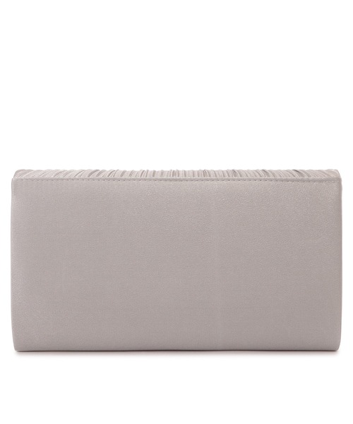 Lace Ladies（レースレディース）の「サテンプリーツ 2wayクラッチバッグ（クラッチバッグ・レディース・ホワイト/ブラック/ベージュ/グレー・FREE）」の5枚目の写真