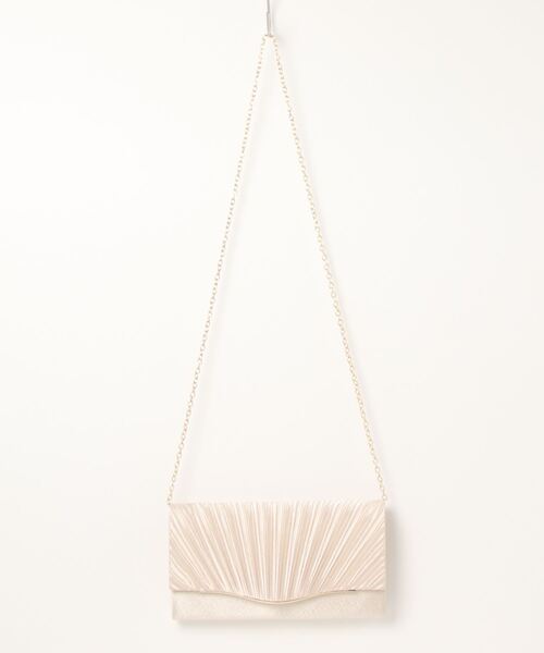 Lace Ladies（レースレディース）の「サテンプリーツ 2wayクラッチバッグ（クラッチバッグ・レディース・ホワイト/ブラック/ベージュ/グレー・FREE）」の17枚目の写真