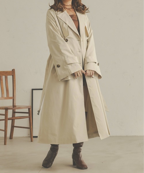 Ambre Neige（アンブルネージュ）の「袖スリットトレンチコート