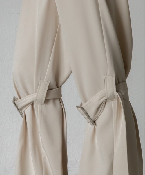 VACANCY(ヴァカンシー)の「ボンテージスラックスパンツ(スラックス・レディース・チャコールグレー/アイボリー・FREE)」の10枚目の写真