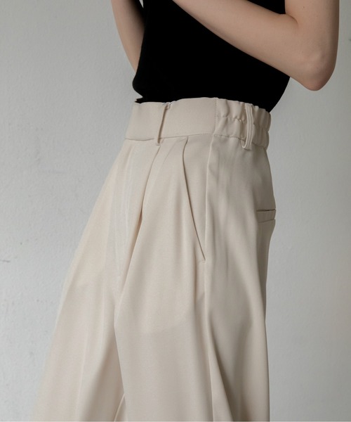 VACANCY(ヴァカンシー)の「ボンテージスラックスパンツ(スラックス・レディース・チャコールグレー/アイボリー・FREE)」の12枚目の写真