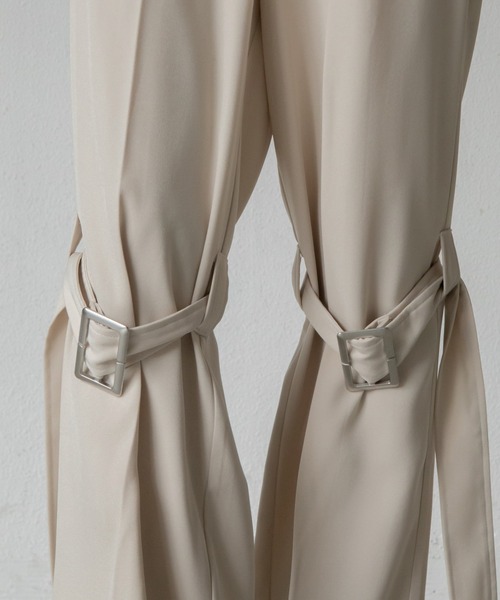 VACANCY(ヴァカンシー)の「ボンテージスラックスパンツ(スラックス・レディース・チャコールグレー/アイボリー・FREE)」の9枚目の写真