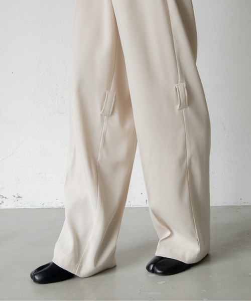 VACANCY(ヴァカンシー)の「ボンテージスラックスパンツ(スラックス・レディース・チャコールグレー/アイボリー・FREE)」の17枚目の写真