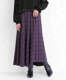 osharewalker | 『チェック柄アシメフレアスカート』(スカート)