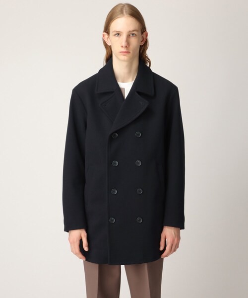 tk.TAKEO KIKUCHI(ティーケータケオキクチ)の「◆テックメルトンダブルコート(ピーコート・メンズ・ブラック/ネイビー/グレー系3・01/02/03/04)」の8枚目の写真