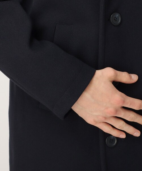 tk.TAKEO KIKUCHI(ティーケータケオキクチ)の「◆テックメルトンダブルコート(ピーコート・メンズ・ブラック/ネイビー/グレー系3・01/02/03/04)」の4枚目の写真