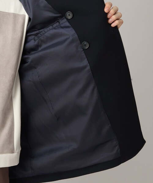 tk.TAKEO KIKUCHI(ティーケータケオキクチ)の「◆テックメルトンダブルコート(ピーコート・メンズ・ブラック/ネイビー/グレー系3・01/02/03/04)」の13枚目の写真