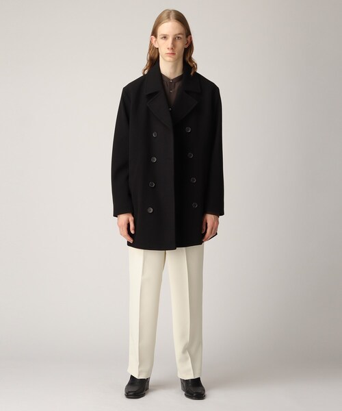 tk.TAKEO KIKUCHI(ティーケータケオキクチ)の「◆テックメルトンダブルコート(ピーコート・メンズ・ブラック/ネイビー/グレー系3・01/02/03/04)」の11枚目の写真