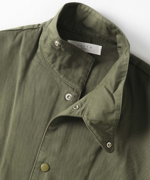 SETTO(セット)の「SNAP JACKET:スナップボタンジャケット(その他アウター・レディース・ブラック/オリーブ・FREE)」の11枚目の写真
