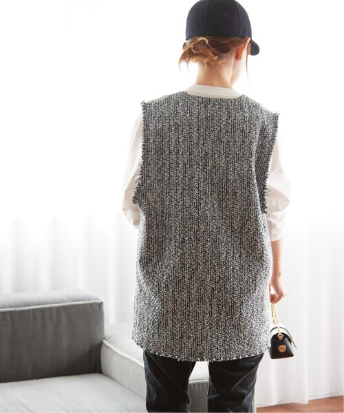 JOURNAL STANDARD relume（ジャーナルスタンダード　レリューム）の「《追加》ツイードフリンジベスト（ベスト・レディース・ブラック・FREE）」の14枚目の写真
