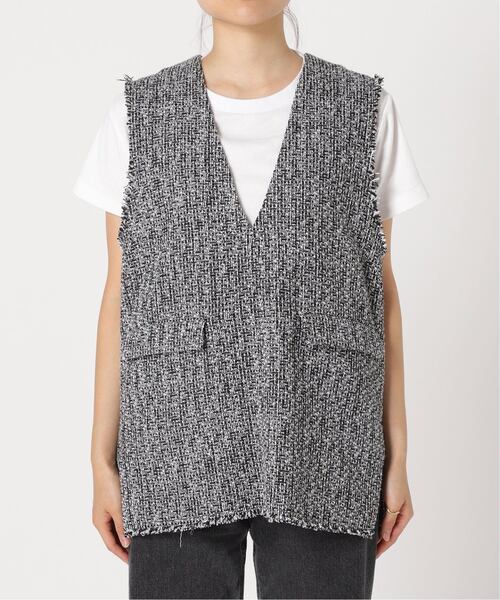 JOURNAL STANDARD relume（ジャーナルスタンダード　レリューム）の「《追加》ツイードフリンジベスト（ベスト・レディース・ブラック・FREE）」の16枚目の写真