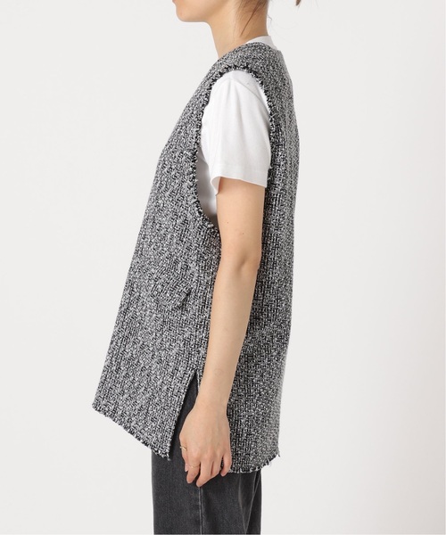 JOURNAL STANDARD relume（ジャーナルスタンダード　レリューム）の「《追加》ツイードフリンジベスト（ベスト・レディース・ブラック・FREE）」の17枚目の写真