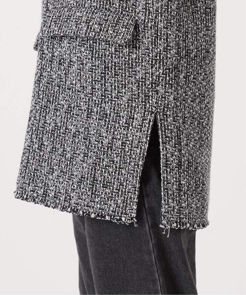 JOURNAL STANDARD relume（ジャーナルスタンダード　レリューム）の「《追加》ツイードフリンジベスト（ベスト・レディース・ブラック・FREE）」の4枚目の写真