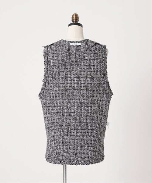 JOURNAL STANDARD relume（ジャーナルスタンダード　レリューム）の「《追加》ツイードフリンジベスト（ベスト・レディース・ブラック・FREE）」の6枚目の写真