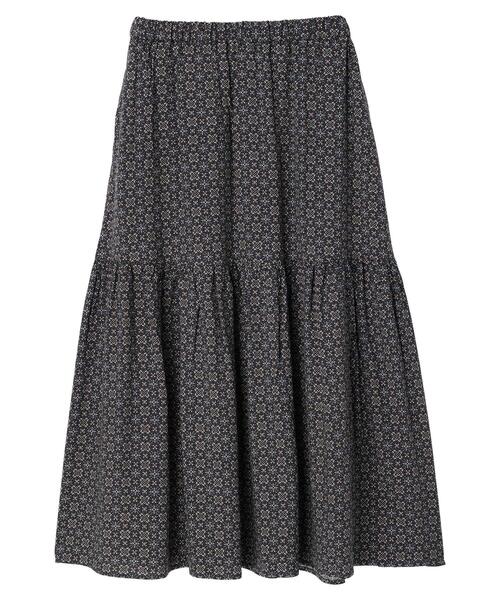 AMERICAN HOLIC（アメリカンホリック）の「アソートプリントティアードスカート（スカート・レディース・ネイビー/オレンジ・M/L）」の17枚目の写真