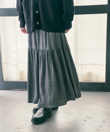 アソートプリントティアードスカート