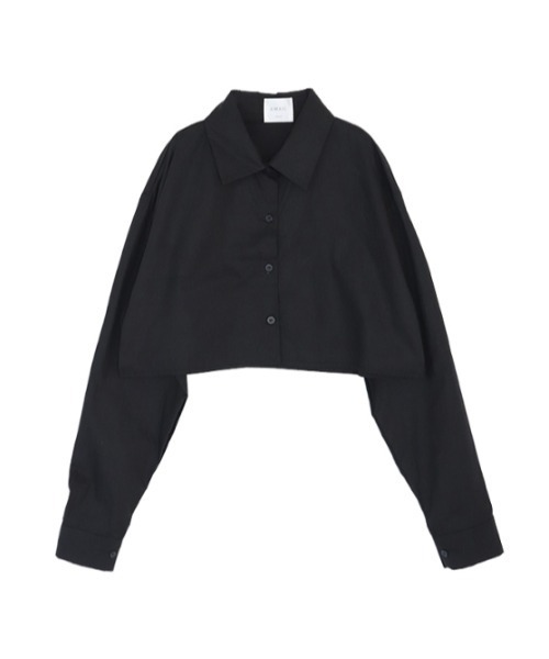 AMAIL（アマイル）の「Cropd minimam shirt（シャツ/ブラウス・レディース・ブルー/ブラック/ホワイト・FREE）」の13枚目の写真