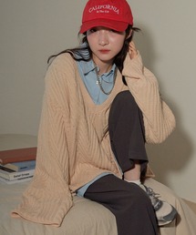 ECRIRE | 【TOMOコラボ】Ｖネックニットトップス(ニット/セーター)