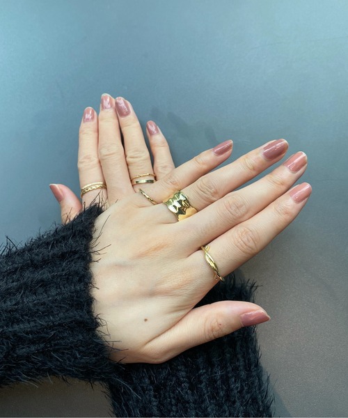 NiiNa(ニーナ)の「【NiiNa】シンプルリング8点セット(リング・レディース・ゴールド/シルバー・FREE)」の9枚目の写真