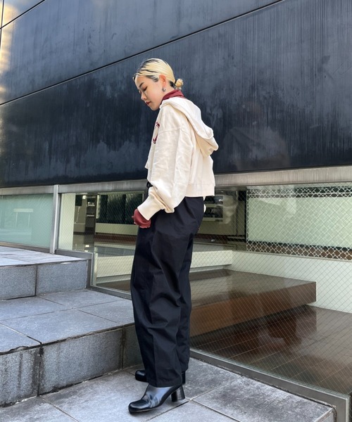 CIAOPANIC(チャオパニック)の「リップストップテーパードワイドパンツ(カーゴパンツ・レディース・ブラック/カーキ/ベージュ・FREE)」の17枚目の写真