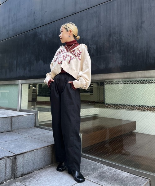 CIAOPANIC(チャオパニック)の「リップストップテーパードワイドパンツ(カーゴパンツ・レディース・ブラック/カーキ/ベージュ・FREE)」の16枚目の写真