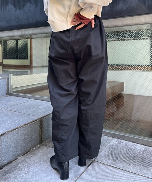 CIAOPANIC(チャオパニック)の「リップストップテーパードワイドパンツ(カーゴパンツ・レディース・ブラック/カーキ/ベージュ・FREE)」の10枚目の写真