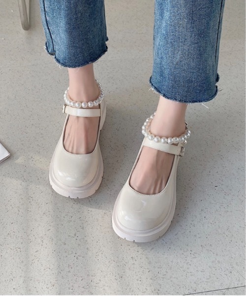 Burner(バーナー)の「【OKUOKU 0909】パールヒールパンプス oku-shoes-673368490681-39(パンプス・レディース・C/D/A/B・35/36/37/38/39)」の2枚目の写真