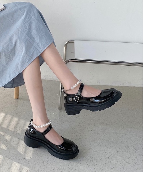 Burner(バーナー)の「【OKUOKU 0909】パールヒールパンプス oku-shoes-673368490681-39(パンプス・レディース・C/D/A/B・35/36/37/38/39)」の3枚目の写真