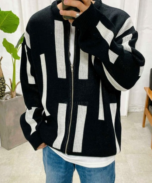 Marient(マリエント)の「スティックZIPニットカーディガン(カーディガン/ボレロ・レディース・ベージュ/ブラック・FREE)」の11枚目の写真