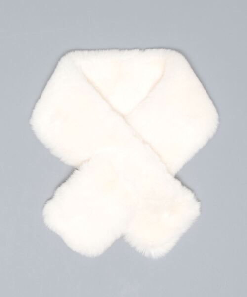 clear（クリア）の「ファーティペット（ストール/ショール・レディース・アイボリー/グレー/ベージュ/モカ・F）」の2枚目の写真