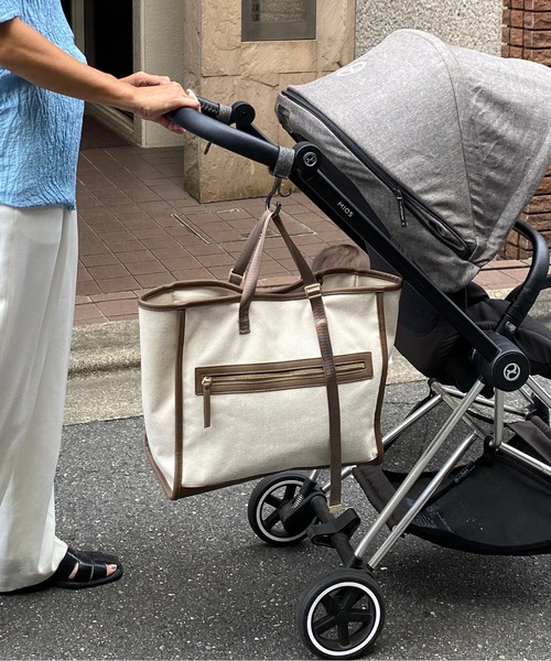 バイカラー軽量キャンバストートバッグ（Mサイズ） ママバッグ